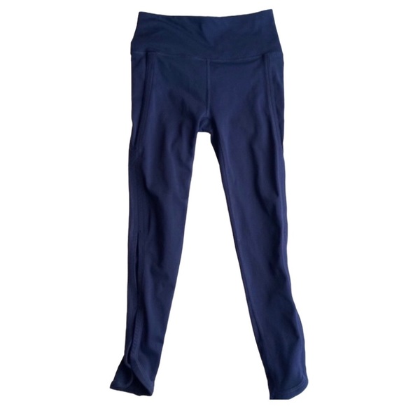 FREE PEOPLE Movement Pants Infinity High Rise 7/8 Cutout Leggings Blue - Picture 6 of 12